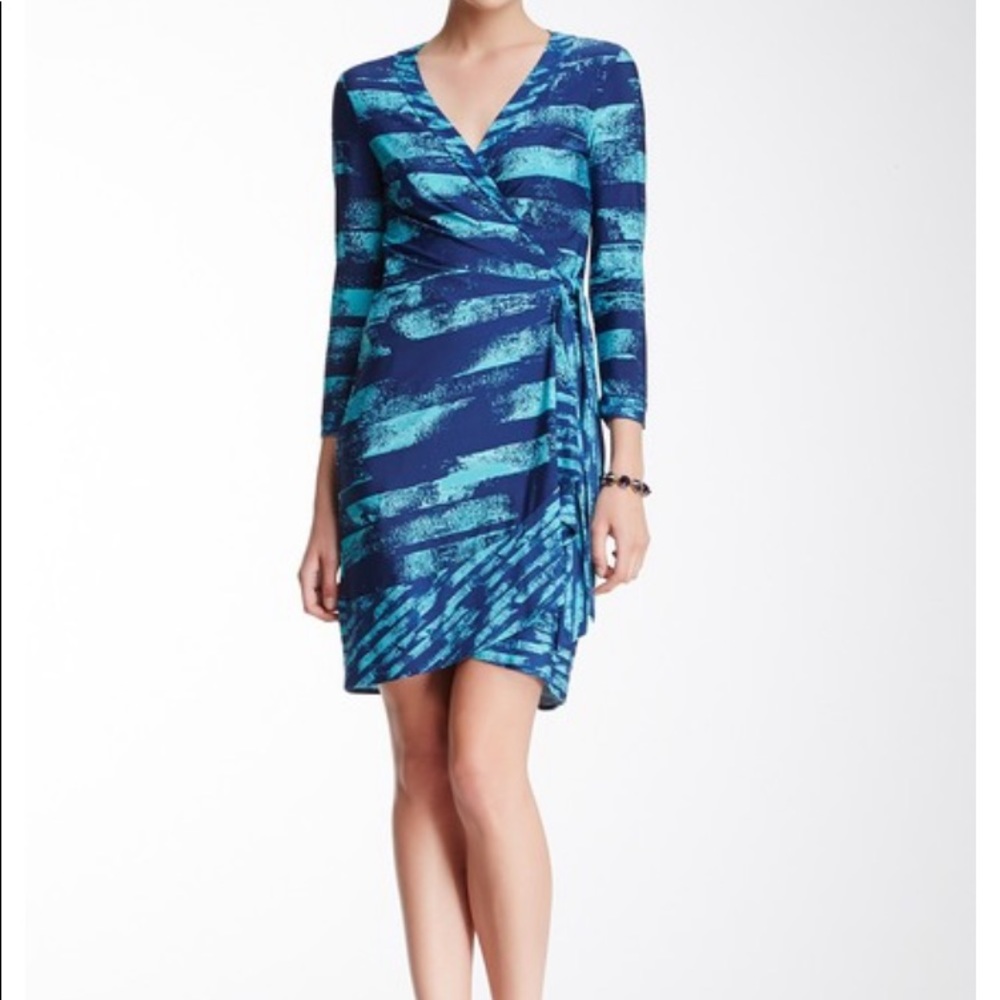 BCBGMAXAZRIA Alberta Wrap Dress